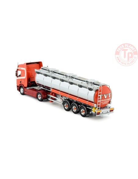 Scania Next Gen R450 met 3-assige tankoplegger TVT TEKNO 83740 TEKNO