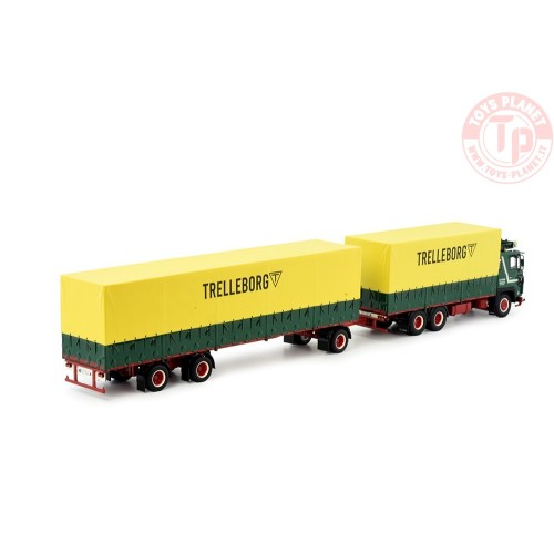 Scania 141 motorwagen met Zweedse huifaanhanger Palms TEKNO 81578 TEKNO