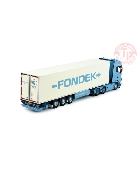 Scania Next Gen S540 Highline 6x2 sleepas met koeltrailer Fondek TEKNO 84042 TEKNO