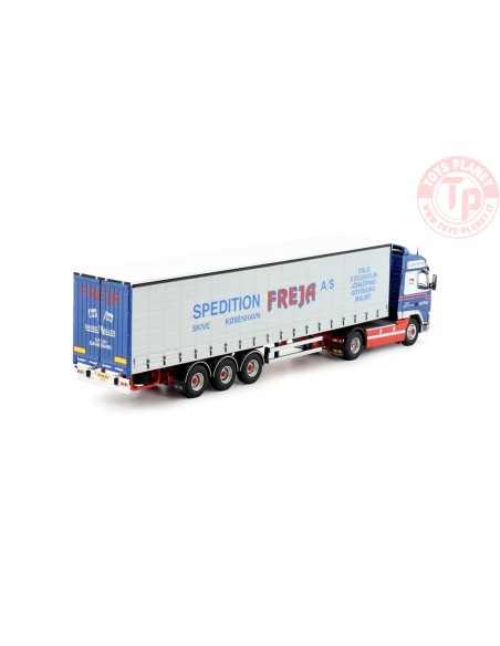 Volvo FH12 Globetrotter met 3-assige schufzeilen oplegger Freja TEKNO 81277 TEKNO Volvo FH12 Globetrotter met 3-assige schufzeilen oplegger Freja TEKNO 81277 TEKNO