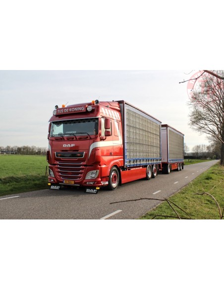 DAF XF SPACE CAB 6X2 TAG AXLE RIGED TRUCK BOX COMBI - 6 AXLE TIJS DE KONING WSI 01-3858 WSI MODELS DAF XF SPACE CAB 6X2 TAG AXLE RIGED TRUCK BOX COMBI - 6 AXLE TIJS DE KONING WSI 01-3858 WSI MODELS