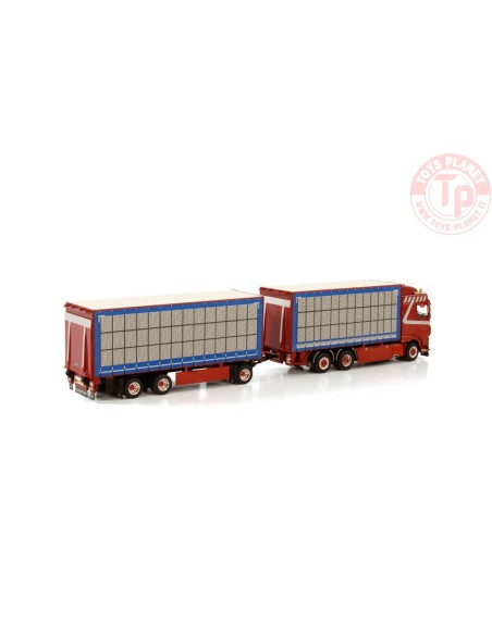 DAF XF SPACE CAB 6X2 TAG AXLE RIGED TRUCK BOX COMBI - 6 AXLE TIJS DE KONING WSI 01-3858 WSI MODELS DAF XF SPACE CAB 6X2 TAG AXLE RIGED TRUCK BOX COMBI - 6 AXLE TIJS DE KONING WSI 01-3858 WSI MODELS