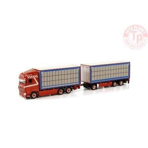 DAF XF SPACE CAB 6X2 TAG AXLE RIGED TRUCK BOX COMBI - 6 AXLE TIJS DE KONING WSI 01-3858 WSI MODELS