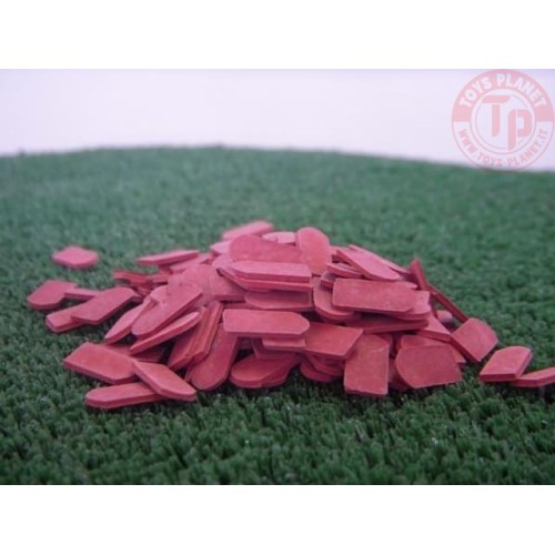 1500 mattonelle arrotondate rosso mattone scuro 1:32 JUWEELA 23115 JUWEELA