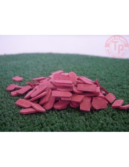 1500 mattonelle arrotondate rosso mattone scuro 1:32 JUWEELA 23115 JUWEELA