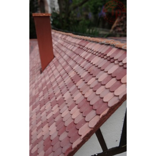 1500 mattonelle arrotondate rosso mattone scuro 1:32 JUWEELA 23115 JUWEELA