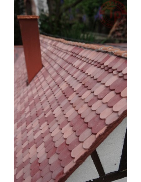 1500 mattonelle arrotondate rosso mattone scuro 1:32 JUWEELA 23115 JUWEELA