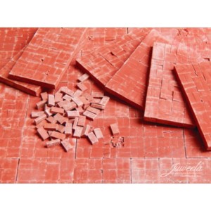 Piastre Mattoni/Pavimento Rosse 61x31mm - 8 pezzi 1:32 JUWEELA 23403 JUWEELA