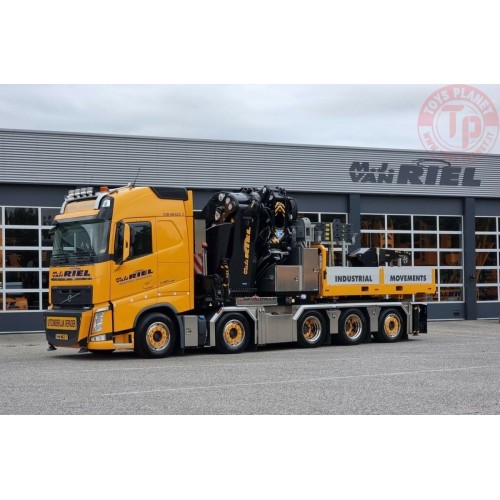 VOLVO FH4 GLOBETROTTER 10X4 TAG AXLE WITH PALFINGER PK 165.002 TEC 7 + JIB + BALLAST BOX WITH HITCH M.J. VAN RIEL WSI 01-4180...
