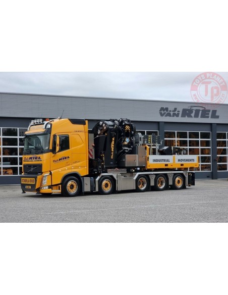 VOLVO FH4 GLOBETROTTER 10X4 TAG AXLE WITH PALFINGER PK 165.002 TEC 7 + JIB + BALLAST BOX WITH HITCH M.J. VAN RIEL WSI 01-4180...
