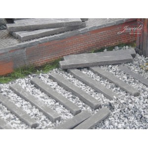 Soglia Ferroviaria Legno Vecchio - 25 Pezzi 1:50 JUWEELA 24171 JUWEELA