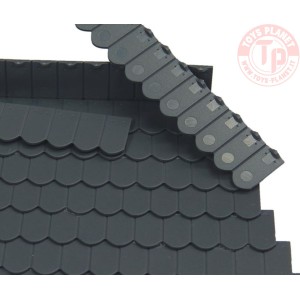 Tegola piana Beavertail Antracite 9x12 pezzi 1:32 JUWEELA 23269 JUWEELA