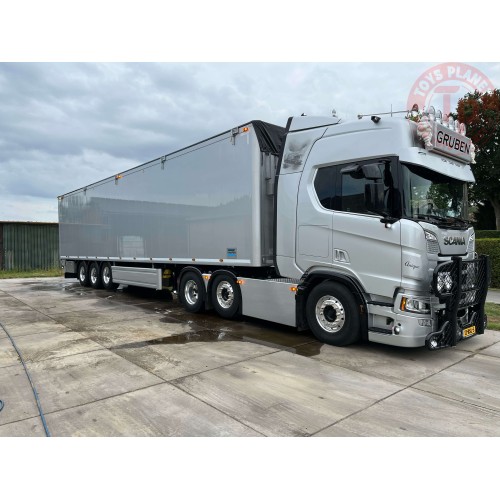 Scania Next Gen R-serie Highline 6x2 met walkingfloor trailer Gruben TEKNO 84641 TEKNO