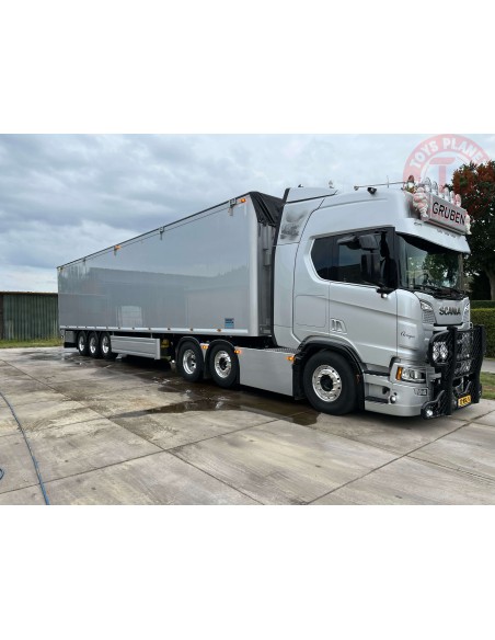 Scania Next Gen R-serie Highline 6x2 met walkingfloor trailer Gruben TEKNO 84641 TEKNO
