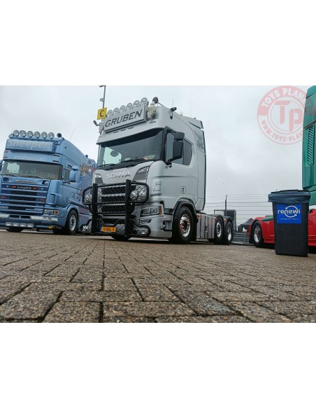 Scania Next Gen R-serie Highline 6x2 met walkingfloor trailer Gruben TEKNO 84641 TEKNO