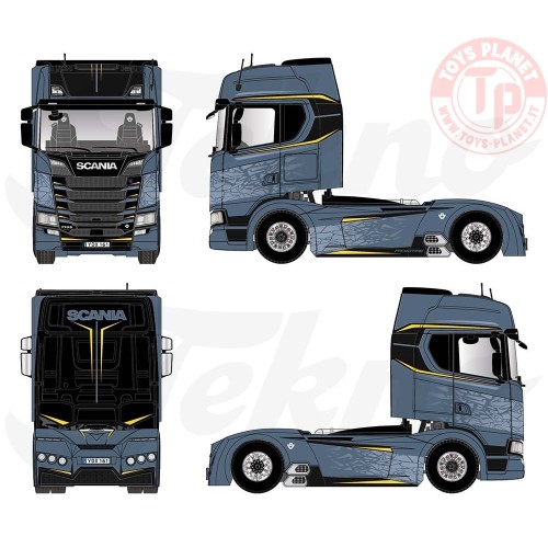 Scania Next Gen 770S-v8 Highline - Scania Frostfire TEKNO 80732 TEKNO
