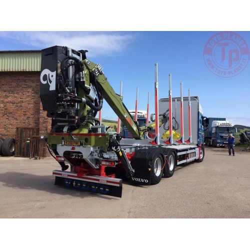 Volvo FH04 Globetrotter motorwagen met 3-assige hout-wipkar Mc Kerral TEKNO 84850 TEKNO