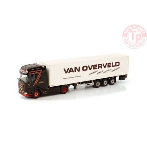 DAF XG+ 4X2 BOX TRAILER - 3 AXLE VAN OVERVELD WSI 01-3779 WSI MODELS