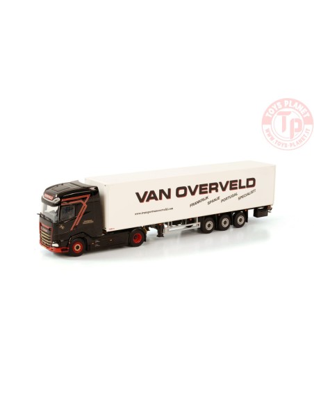 DAF XG+ 4X2 BOX TRAILER - 3 AXLE VAN OVERVELD WSI 01-3779 WSI MODELS