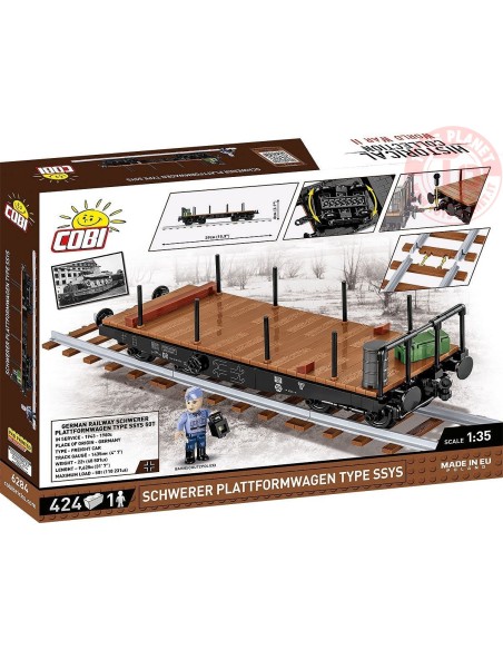 Schwerer Plattformwagen Type SSYS COBI 6284 COBI