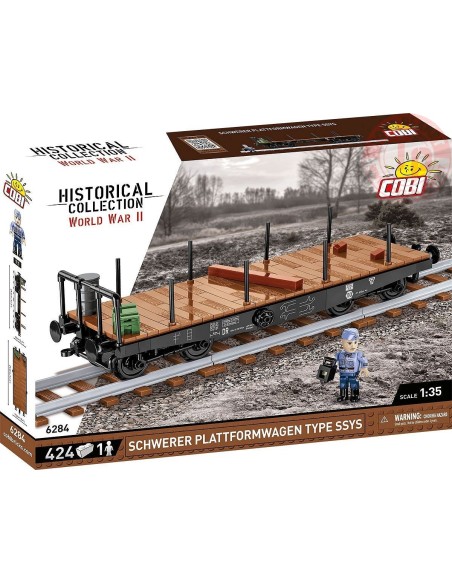 Schwerer Plattformwagen Type SSYS COBI 6284 COBI