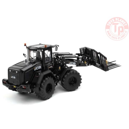 JCB 435S Agri wheel loader with grass fork Limited Black version. 1500 pieces AT3200183 AT COLLECTIONS
