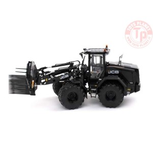 JCB 435S Agri wheel loader with grass fork Limited Black version. 1500 pieces AT3200183 AT COLLECTIONS