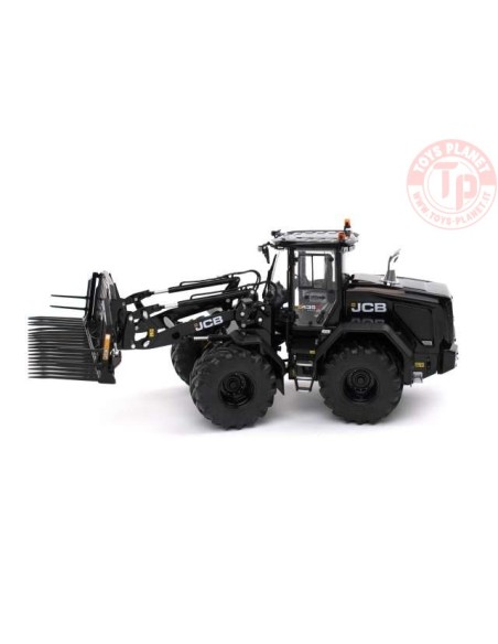 JCB 435S Agri wheel loader with grass fork Limited Black version. 1500 pieces AT3200183 AT COLLECTIONS
