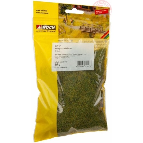 erba selvatica prato 50 gr (altezza 9 mm) NOCH 07117 NOCH