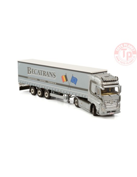 MERCEDES-BENZ ACTROS MP5 GIGA SPACE 4X2 CURTAINSIDE TRAILER - 3 AXLE BECATRANS BV WSI 01-3919 WSI MODELS MERCEDES-BENZ ACTROS MP5 GIGA SPACE 4X2 CURTAINSIDE TRAILER - 3 AXLE BECATRANS BV WSI 01-3919 WSI MODELS