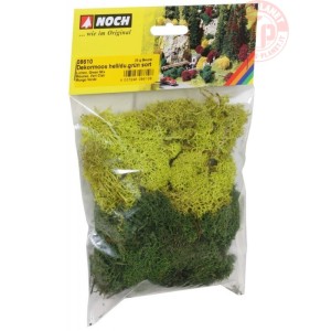 licheni colori verde chiaro e scuro gr. 35 NOCH 08610 NOCH