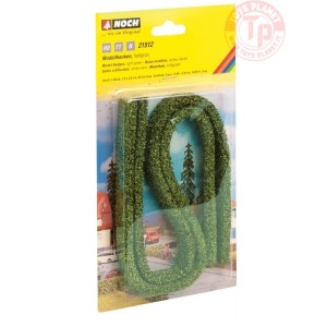Siepi verde chiaro con foglie (misure: 50 x 0.8 x 1.5 mm) NOCH 21512 NOCH