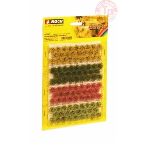 Ciuffi d'erba con foglie di colore giallo rosso verde chiaro e scuro NOCH 07011 NOCH