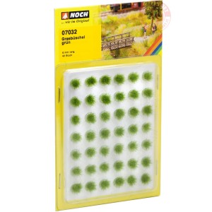 Ciuffi d'erba verde chiaro pz. 42 - altezza mm. 6 NOCH 07032 NOCH