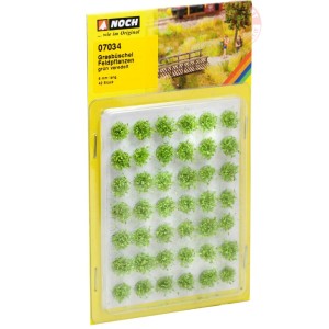 Ciuffi d'erba con foglie verde chiaro pz. 42 - altezza mm 6 NOCH 07034 NOCH