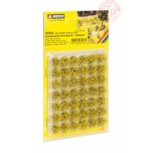 Ciuffi d'erba verde chiaro con foglie gialle pz. 42 - altezza mm 9 NOCH 07043 NOCH