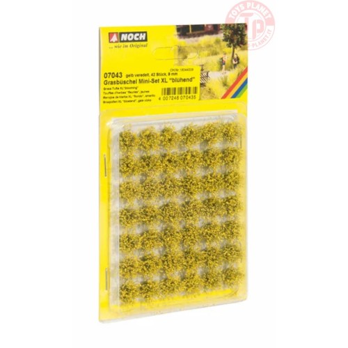 Ciuffi d'erba verde chiaro con foglie gialle pz. 42 - altezza mm 9 NOCH 07043 NOCH