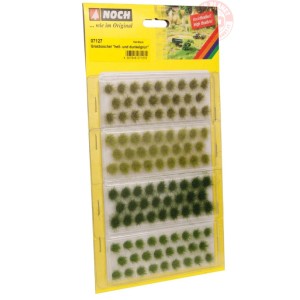 Ciuffi d'erba verde chiaro/scuro (pz. 104) - (altezza mm 6) NOCH 07127 NOCH