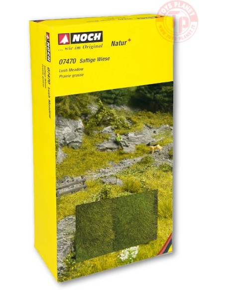 Tappeto Natur + : Prato rigoglioso verde chiaro (25 x 25 cm 2 pezzi) NOCH 07470 NOCH Tappeto Natur + : Prato rigoglioso verde chiaro (25 x 25 cm 2 pezzi) NOCH 07470 NOCH