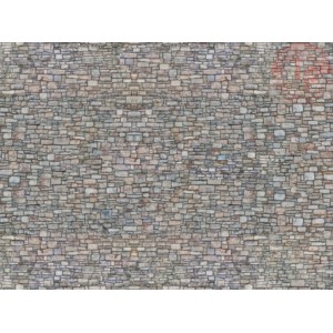Cartoncino muro di pietre irregolari (misure 25 x 12.5 cm) NOCH 56940 NOCH