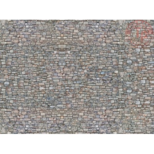 Cartoncino muro di pietre irregolari (misure 25 x 12.5 cm) NOCH 56940 NOCH