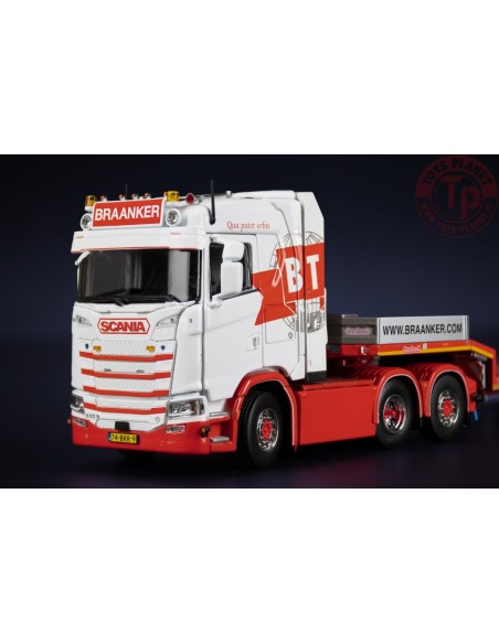 SCANIA S MIDDLE ROOF 6X2 TAG WITH NOOTEBOOM MCOS SEMI LOW LOADER 3 AXLE WITH RAMPS IMC 32-0177 IMC MODELS SCANIA S MIDDLE ROOF 6X2 TAG WITH NOOTEBOOM MCOS SEMI LOW LOADER 3 AXLE WITH RAMPS IMC 32-0177 IMC MODELS