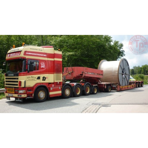 SCANIA R4 TOPLINE 8X2 ADD ON AXLE INTER COMBI SCHEUERLE SET TORBEN RAFN WSI 01-3949 WSI MODELS