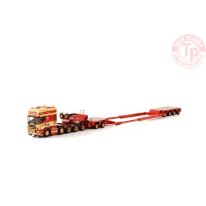 SCANIA R4 TOPLINE 8X2 ADD ON AXLE INTER COMBI SCHEUERLE SET TORBEN RAFN WSI 01-3949 WSI MODELS