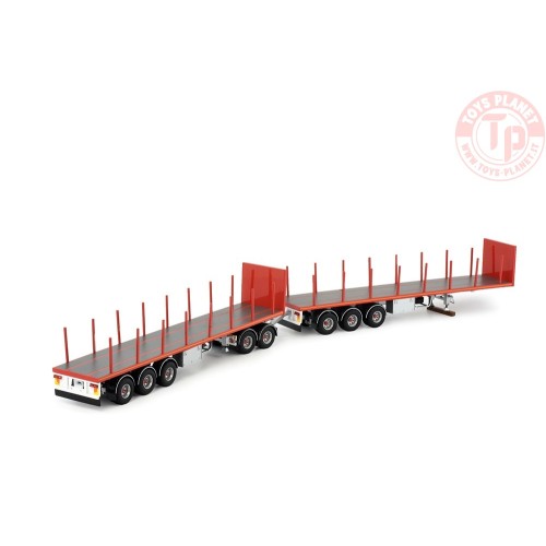 Australian double flatbed RED TEKNO 82402 TEKNO