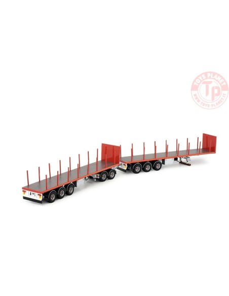Australian double flatbed RED TEKNO 82402 TEKNO