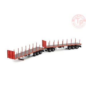Australian double flatbed RED TEKNO 82402 TEKNO