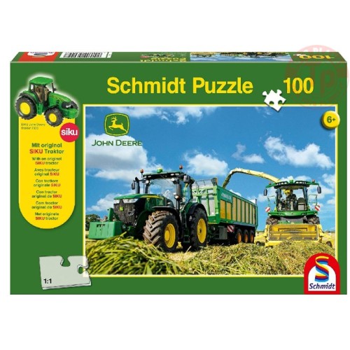 Puzzle Trattore - Con un veicolo Siku in omaggio 100 pezzi SCHMIDT 56044 Schmidt