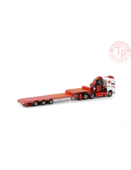 VOLVO FH4 SLEEPERCAB 6X2 SEMI LOW LOADER - 3 AXLE WITH PALFINGER PK 78002 SH + JIB - BØSTRAND WSI 01-3809 WSI MODELS VOLVO FH4 SLEEPERCAB 6X2 SEMI LOW LOADER - 3 AXLE WITH PALFINGER PK 78002 SH + JIB - BØSTRAND WSI 01-3809 WSI MODELS