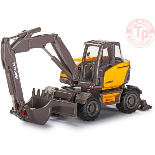 MECALAC 15MWR Wheel excavator with offset two-piece boom attachment CONRAD 2212/0 CONRAD